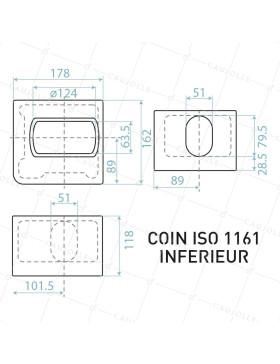 KIT 4 COINS CONTAINER ISO BR x 2 /BL x 2