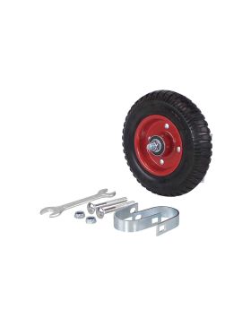 ROUES DE BARRIERE FIXE MONO ROUE DIAMETRE 200 MM CHARGE 150 KG POUR TUBES DE 40 A 50 MM