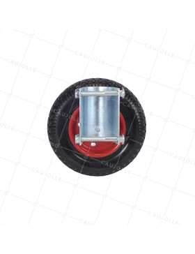 FIXED BARRIER WHEELS MONO WHEEL DIAMETER 200 MM LOAD 150 KG FOR TUBES FROM 40 TO 50 MM