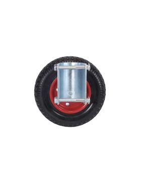 FIXED BARRIER WHEELS MONO WHEEL DIAMETER 200 MM LOAD 150 KG FOR TUBES FROM 40 TO 50 MM