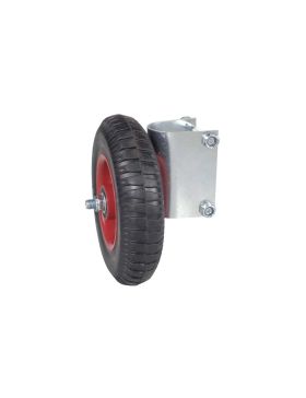 FIXED BARRIER WHEELS MONO WHEEL DIAMETER 200 MM LOAD 150 KG FOR TUBES FROM 40 TO 50 MM
