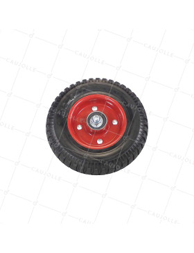 ROUES DE BARRIERE FIXE MONO ROUE DIAMETRE 200 MM CHARGE 150 KG POUR TUBES DE 40 A 50 MM