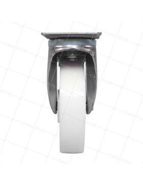 ROULETTE EN INOX 304 A FREIN DIAMETRE 200 MM CHARGE 1000 KG - INOX PIV RENF 200AF
