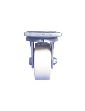 ROULETTE PIVOTANTE A FREIN EN NYLON DIAMÈTRE 250 MM CHARGE 7500 KG - STEC NYLON 250P A FREIN