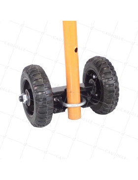 ROUES DE BARRIERE FIXE DIAMETRE 160 MM CHARGE 150 KG TUBE 35 A 48 MM