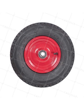 ROUE DE MACHINE AGRICOLE RENFORCÉE 4 PLIS DIAMÈTRE 400 MM CHARGE 260 kg AXE 25 MM - S2600B25 4PR