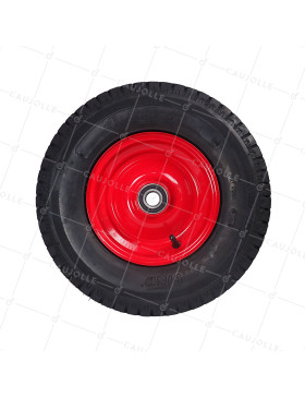 ROUE DE MACHINE AGRICOLE RENFORCÉE 6 PLIS DIAMÈTRE 400MM CHARGE 330KG AXE 25MM BILLES - S2600B25 6PR