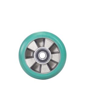 INDUSTRIAL WHEEL IN SUPPLE ELASTHANE 160 MM DIAMETER 20 MM AXLE 550 KG LOAD - S2016 160