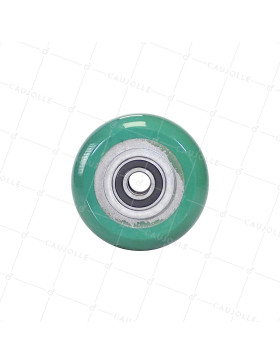 INDUSTRIAL WHEEL IN SUPPLE ELASTANE DIAMETER 125 MM MAX LOAD 400 KG BORE 20 MM - S2016 125