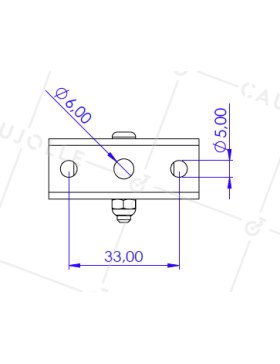 ROULETTE DE GUIDAGE LINEAIRE INSENSIBLE A LA CORROSION DIAMETRE 30 MM CHARGE 100 KG - S86 30 INOX 304
