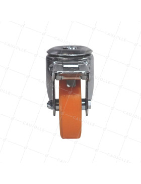 ROULETTE DE CRIC DE VOITURE DIAMÈTRE 100 MM A FREIN CHARGE 250 KG - S74 O 100 SFPU AF