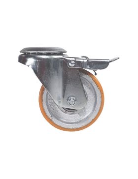 ROULETTE DE CRIC DE VOITURE DIAMÈTRE 100 MM A FREIN CHARGE 250 KG - S74 O 100 SFPU AF
