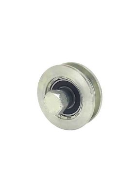 ROUE DE PORTAIL À GORGE CARRÉE DIAMÈTRE 70 MM POUR RAIL CARRÉ DE 12 MM CHARGE 600 KG AXE 14 MM - GAGC70
