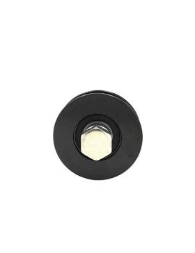 ROUE DE PORTAIL COULISSANT NOIRE RÉSISTANTE À GORGE RONDE DIAMÈTRE 70 MM POUR RAIL ROND DE 16 MM CHARGE 600KG - GAGR70N