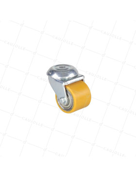 Castor EXTRA-LOW FIXATION TO Bolt hole HEAVY LOAD DIAMETER 50 MM HEIGHT 72 MM LOAD 150 KG - SURB 50 O • Caujolle
