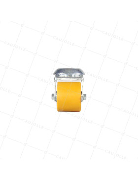 ROULETTE EXTRA-BASSE FIXATION À OEIL FORTE CHARGE DIAMÈTRE 50 MM HAUTEUR 72 MM CHARGE 150 KG - SURB 50 O