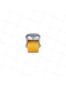 ROULETTE EXTRA-BASSE FIXATION À OEIL À FREIN FORTE CHARGE DIAMÈTRE 50 MM HAUTEUR 72 MM CHARGE 150 KG - SURB 50 OAF