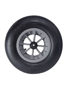 ROUE DE BROUETTE GONFLÉE POUR PLAGE SANS ROULEMENT DIAMÈTRE 400 MM CHARGE 150KG POUR AXE DE 14 MM - S1006P L14/100