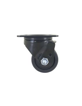 Castor EXTRA LOW SWIVEL NYLON FIBER DIAMETER 75 MM LOAD 600 KG - BLACK SURB 75P