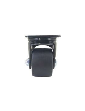 ROULETTE PIVOTANTE EXTRA BASSE EN NYLON FIBRÉ DIAMÈTRE 75 MM CHARGE 600 KG - BLACK SURB 75P