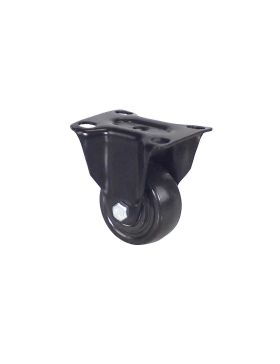 Castor FIXED BLACK POLYURETHANE WHEEL DIAMETER 50 MM LOAD 40KG - S7PU 50 BLACK