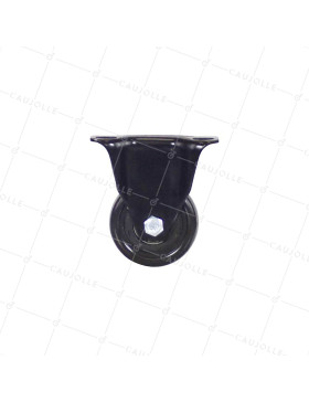 ROULETTE FIXE NOIRE DE MANUTENTION POLYURÉTHANE DIAMÈTRE 50 MM CHARGE 40KG - S7PU 50 NOIRE