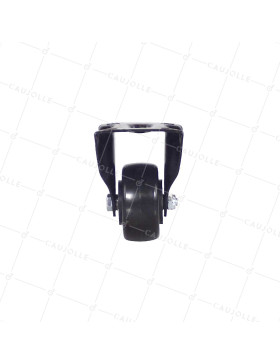 Castor FIXED BLACK POLYURETHANE WHEEL DIAMETER 50 MM LOAD 40KG - S7PU 50 BLACK