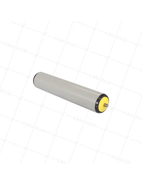 ROULEAU DE MANUTENTION PVC DIAMETRE 50 MM LONGUEUR 200 MM CHARGE 40KG AXE 8MM • Caujolle