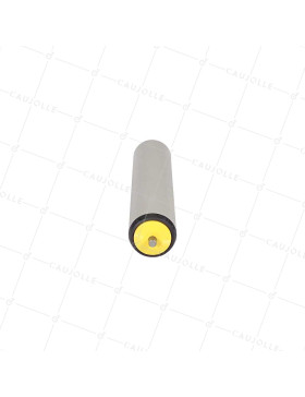 ROULEAU DE MANUTENTION PVC DIAMETRE 50 MM LONGUEUR 200 MM CHARGE 40KG AXE 8MM