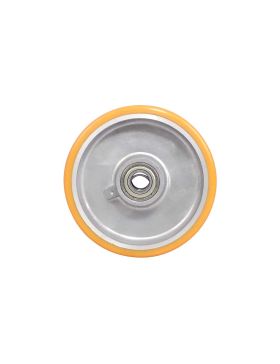 ROUE POLYURÉTHANE INDUSTRIELLE DIAMÈTRE 125 MM CHARGE 300 KG ROULEMENT A BILLES DE 15 MM - S2013 125/38 RB15 LM41