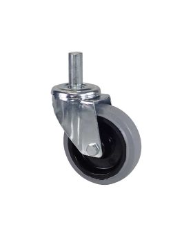 ROULETTE A TIGE LISSE DE 22 MM NON TACHANTE POUR ECHAFAUDAGE TUBULAIRE - S06NS 125GRIS T ACIER 22X50