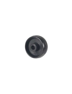 Wheel POLYAMIDE NYLON BLACK DIAMETER 50 MM LOAD 100KG AXLE 9 MM - 450 50/20 LM28 L9 BLACK