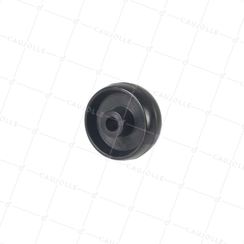 ROUE POLYAMIDE NYLON NOIR DIAMÈTRE 50 MM CHARGE 100KG AXE 9 MM - 450 50/20 LM28 L9 NOIR