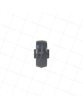 ROUE POLYAMIDE NYLON NOIR DIAMÈTRE 50 MM CHARGE 100KG AXE 9 MM - 450 50/20 LM28 L9 NOIR