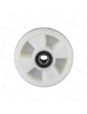 Wheel OF REINFORCED NYLON PALLET TRUCK DIAMETER 160 MM LOAD 500 KG Bearing BALLS 20 MM - S2480 160X50 RB20-55