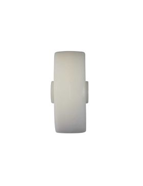 ROUE NYLON DIAMÈTRE 100 MM CHARGE 100 KG AXE LISSE DE 20 MM - S2450 100/37 LM46 L20