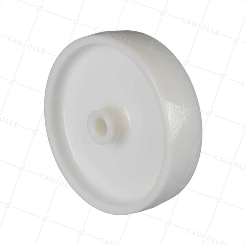 ROUE NYLON DIAMÈTRE 200 MM CHARGE 550 KG AXE 20 MM LISSE - S2450 200/50 LM58 L20