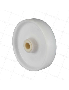 ROUE POLYPROPYLENE DIAMÈTRE 200 MM CHARGE 200 KG AXE 25 MM LISSE - S2450 200/49 LM60 L25 • Caujolle