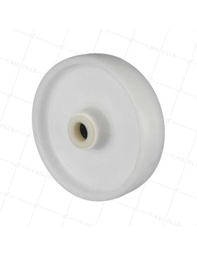 WHEEL NYLON DIAMETER 200 MM LOAD 200 KG AXLE 25 MM BEARING ROLLER - S2450 200/49 LM60 RR25 • Caujolle