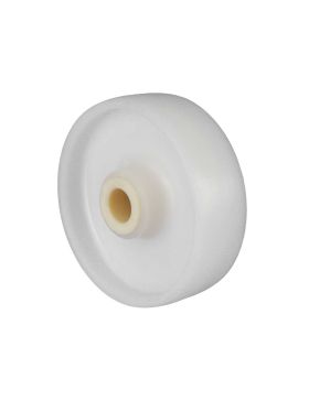 ROUE NYLON FORTE CHARGE DIAMÈTRE 160 MM CHARGE 200 KG AXE 25 MM LISSE - S2450 160/50 LM60 L25