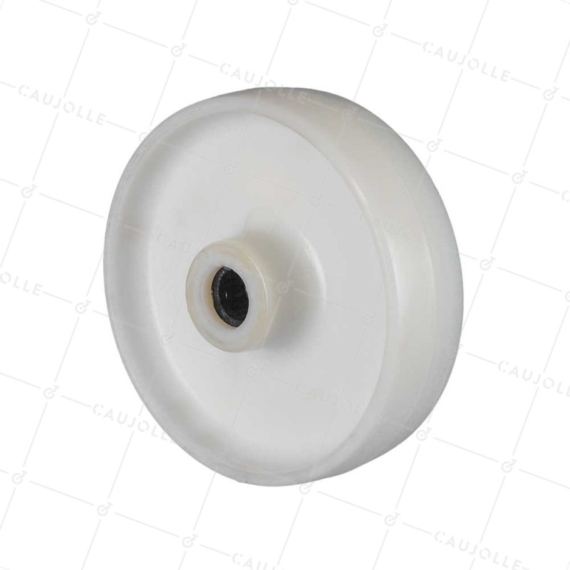 Wheel NYLON DIAMETER 160 MM LOAD 420 KG AXLE 20 MM ROLLERS - S2450 160/45 LM61 RR20