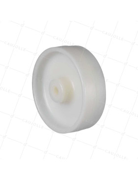 ROUE NYLON RENFORCE FORTE CHARGE DIAMÈTRE 250 MM CHARGE 250 KG AXE 12 MM LISSE - S2450 125R/40 LM45 L12 • Caujolle