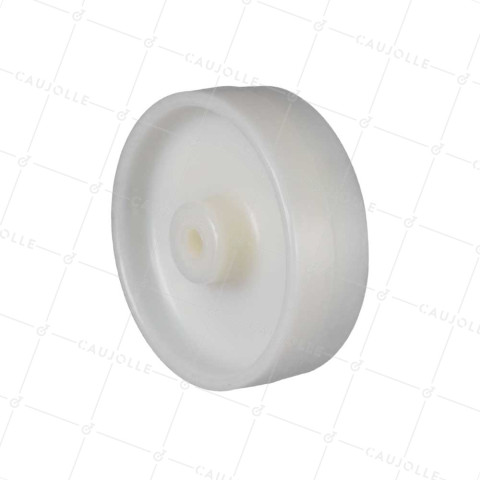 ROUE NYLON RENFORCE FORTE CHARGE DIAMÈTRE 250 MM CHARGE 250 KG AXE 12 MM LISSE - S2450 125R/40 LM45 L12 • Caujolle