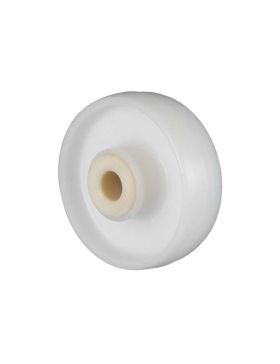 ROUE NYLON RENFORCE FORTE CHARGE DIAMÈTRE 125 MM CHARGE 200 KG AXE 20 MM LISSE - S2450 125/40 LM60 L20