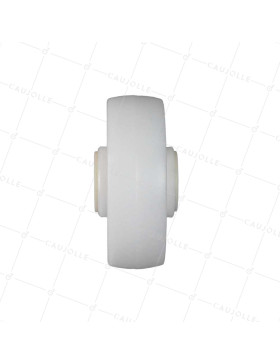 ROUE NYLON RENFORCE FORTE CHARGE DIAMÈTRE 125 MM CHARGE 200 KG AXE 20 MM LISSE - S2450 125/40 LM60 L20