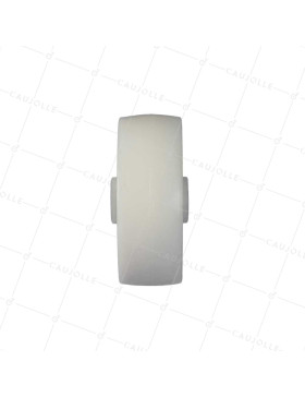 ROUE EN NYLON RENFORCÉ DIAMÈTRE 100 MM CHARGE 100 KG AXE 12 MM ET ROULEMENT A ROULEAUX- S2450 100/37 LM46 RR12