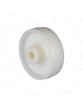 Wheel NYLON HEAVY LOAD DIAMETER 125 MM LOAD 400 KG AXLE 20 MM SMOOTH - S2460 125/40 LM60 L20 • Caujolle