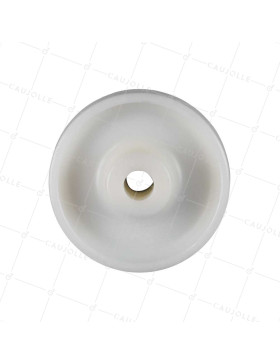 ROUE NYLON FORTE CHARGE DIAMÈTRE 125 MM CHARGE 400 KG AXE 20 MM LISSE - S2460 125/40 LM60 L20