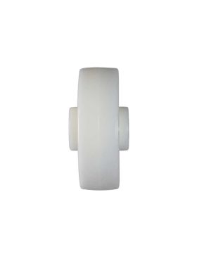 ROUE NYLON FORTE CHARGE DIAMÈTRE 125 MM CHARGE 400 KG AXE 20 MM LISSE - S2460 125/40 LM60 L20
