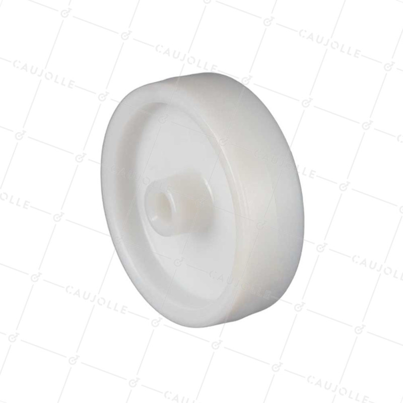 ROUE POLYPROPYLENE DIAMÈTRE 125 MM CHARGE 100 KG AXE 12 MM LISSE - S2450 125/36 LM45 L12